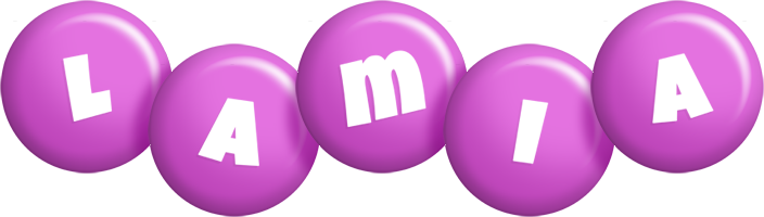 Lamia candy-purple logo