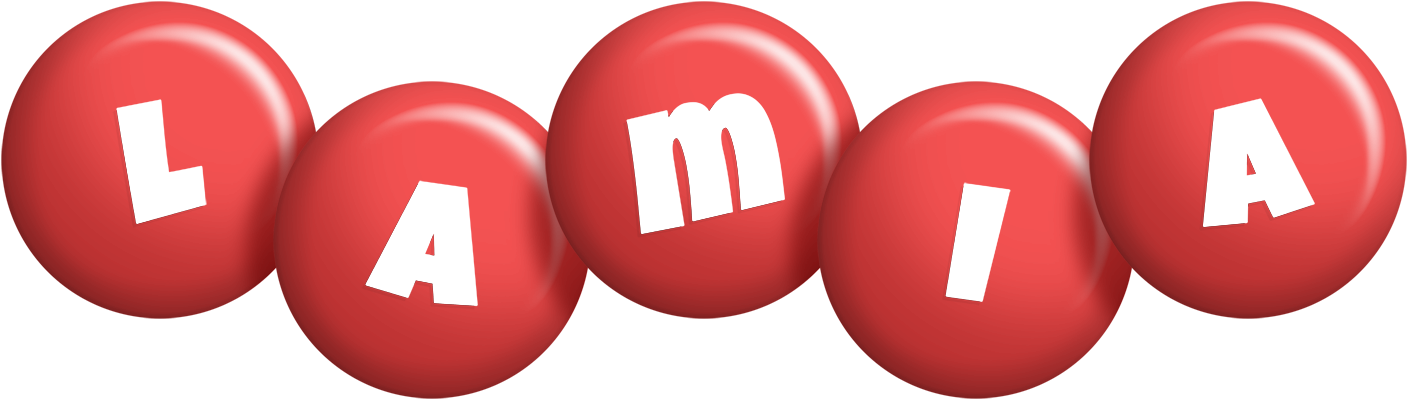 Lamia candy-red logo