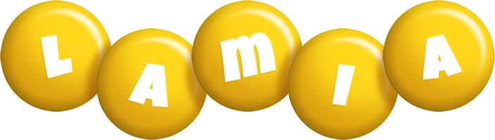 Lamia candy-yellow logo
