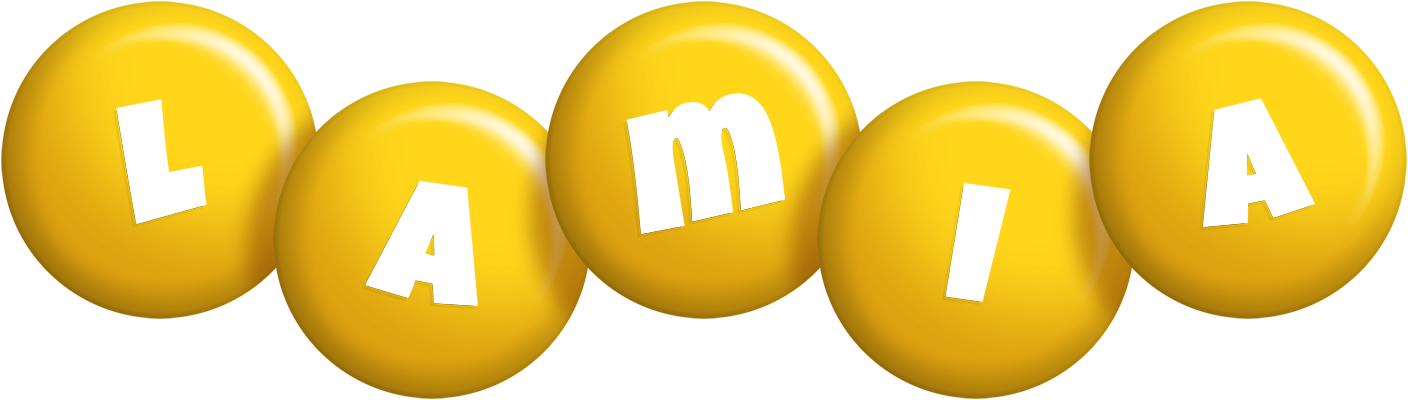 Lamia candy-yellow logo