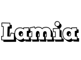 Lamia snowing logo