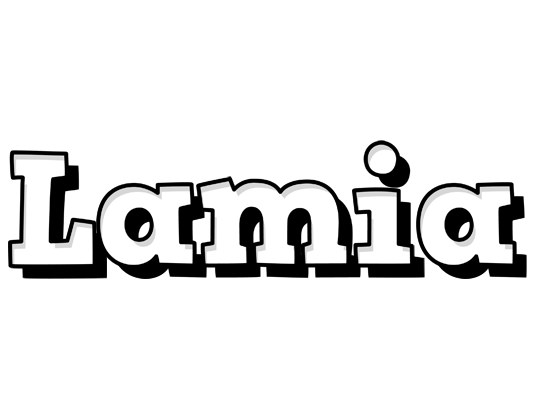 Lamia snowing logo