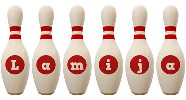 Lamija bowling-pin logo