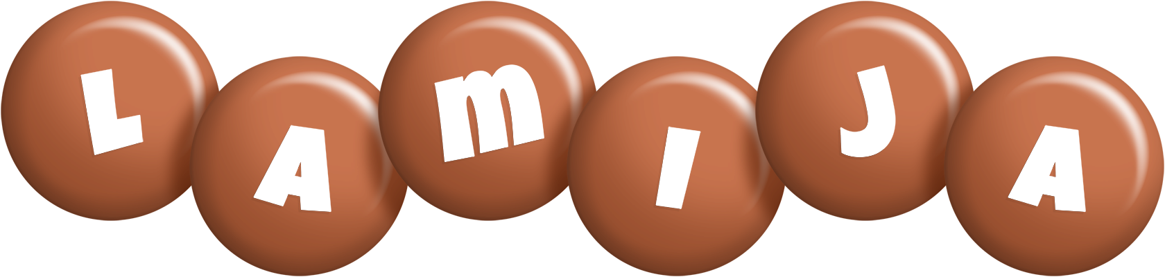 Lamija candy-brown logo