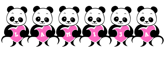 Lamija love-panda logo