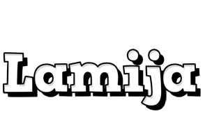 Lamija snowing logo