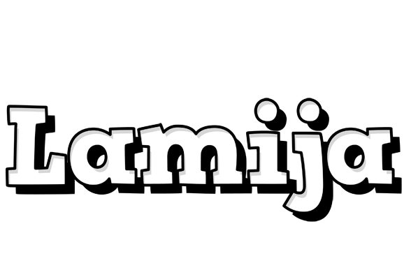 Lamija snowing logo