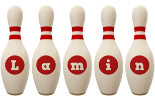 Lamin bowling-pin logo