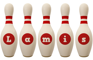 Lamis bowling-pin logo