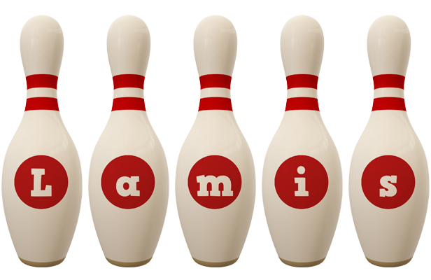 Lamis bowling-pin logo