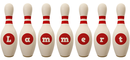 Lammert bowling-pin logo