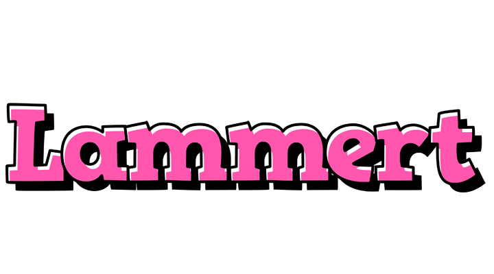 Lammert girlish logo