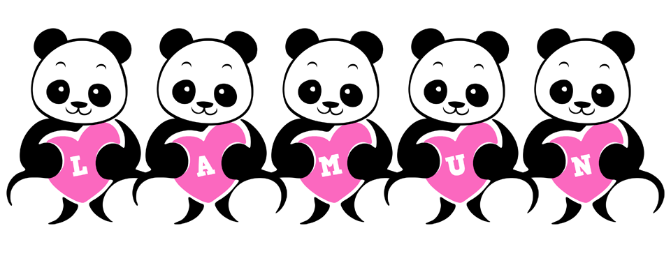 Lamun love-panda logo