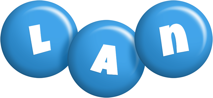 Lan candy-blue logo