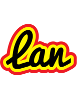 Lan flaming logo