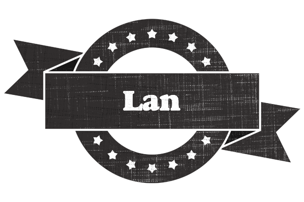 Lan grunge logo