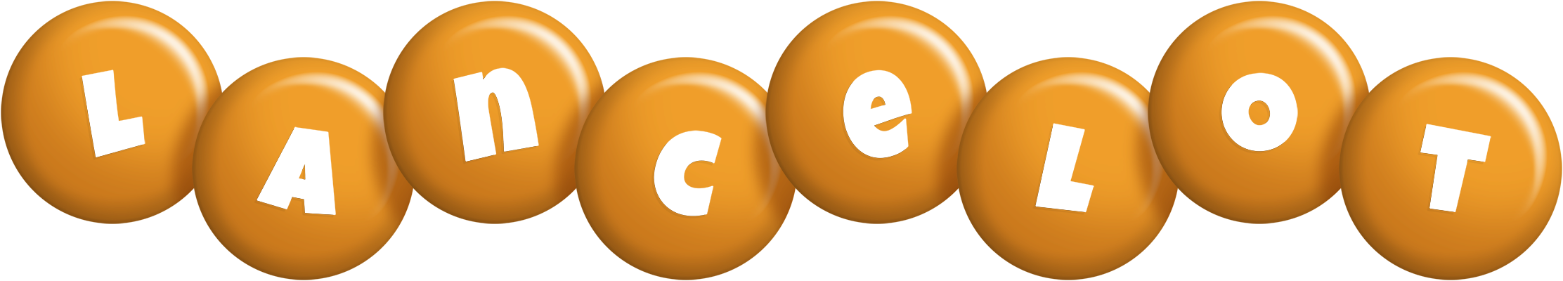 Lancelot candy-orange logo
