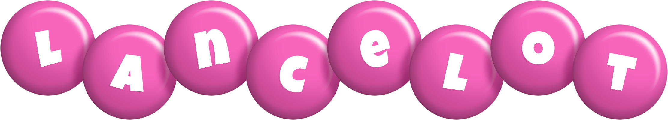 Lancelot candy-pink logo
