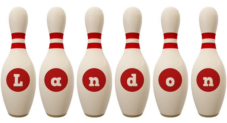 Landon bowling-pin logo