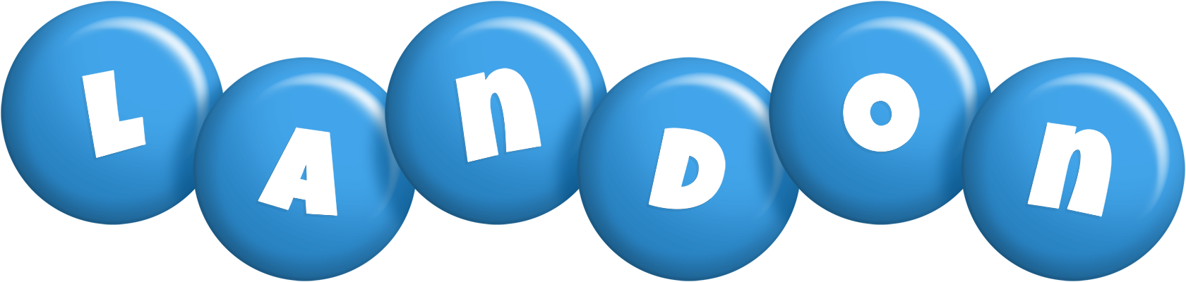 Landon candy-blue logo