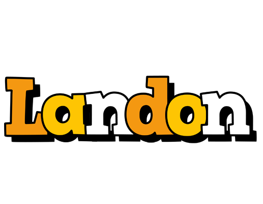 Landon cartoon logo
