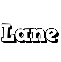 Lane snowing logo