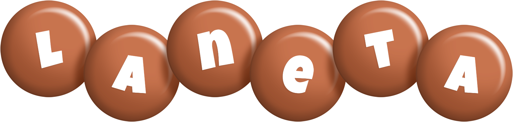 Laneta candy-brown logo