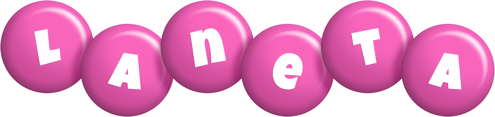 Laneta candy-pink logo