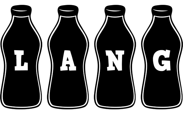 Lang bottle logo