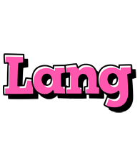 Lang girlish logo