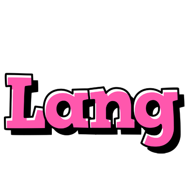 Lang girlish logo