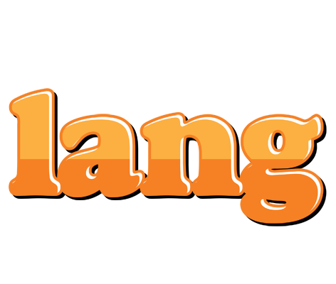 Lang orange logo