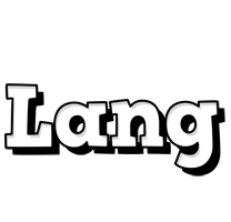 Lang snowing logo