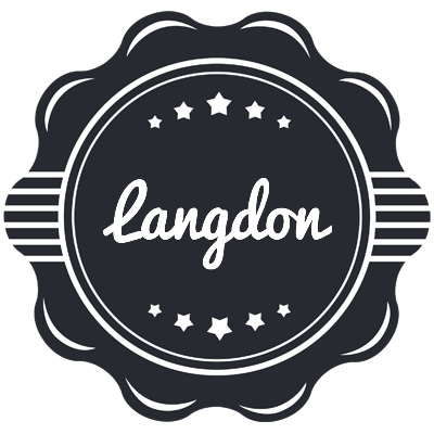 Langdon badge logo