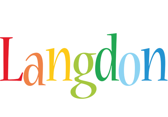 Langdon birthday logo