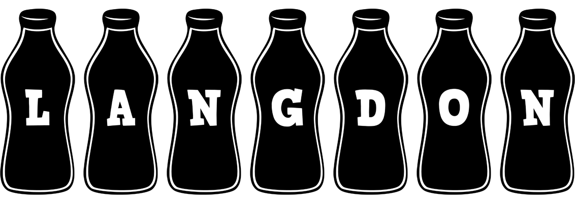 Langdon bottle logo