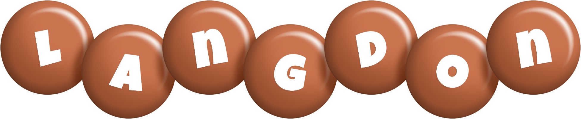 Langdon candy-brown logo