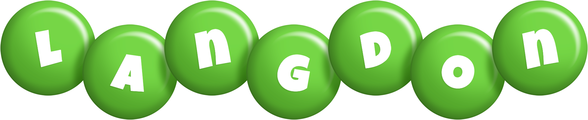 Langdon candy-green logo