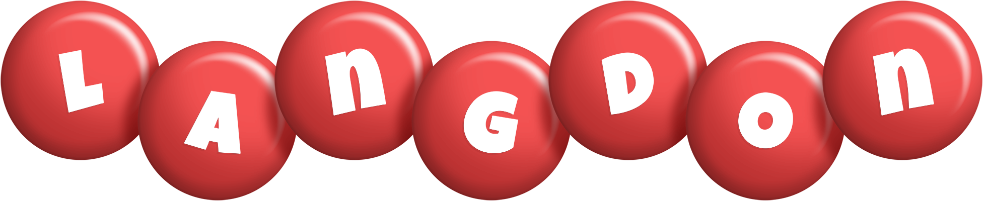 Langdon candy-red logo