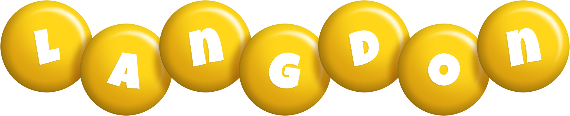 Langdon candy-yellow logo
