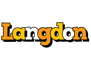 Langdon cartoon logo