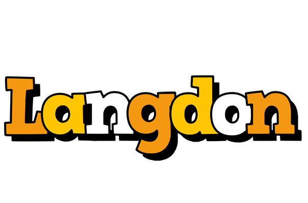 Langdon cartoon logo