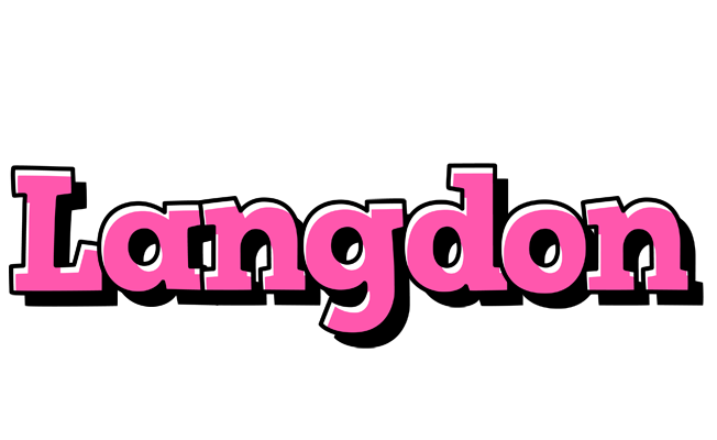 Langdon girlish logo