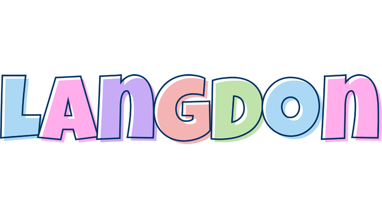 Langdon pastel logo