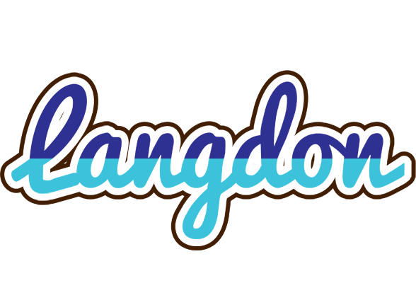 Langdon raining logo