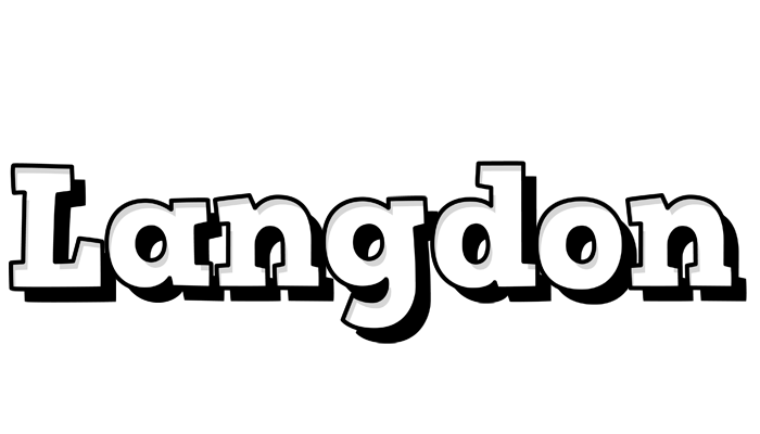 Langdon snowing logo