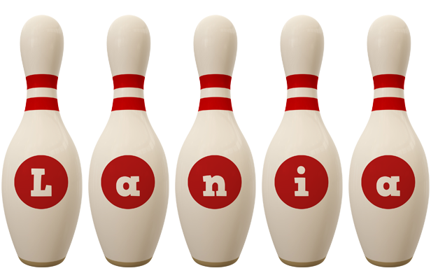 Lania bowling-pin logo