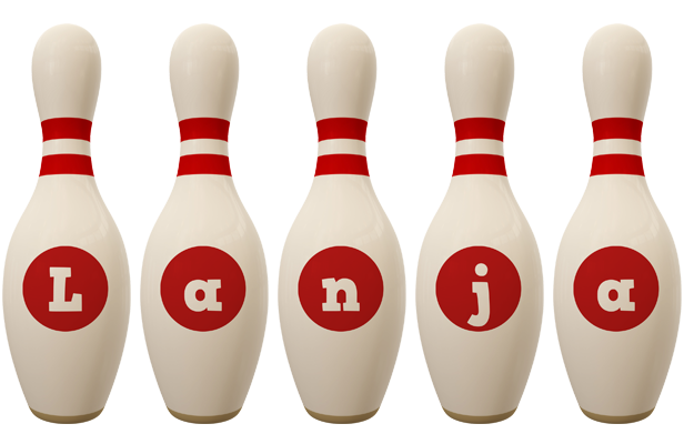 Lanja bowling-pin logo