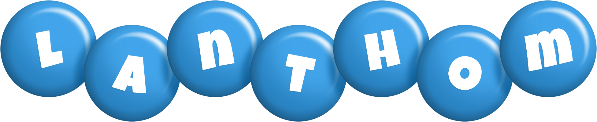 Lanthom candy-blue logo