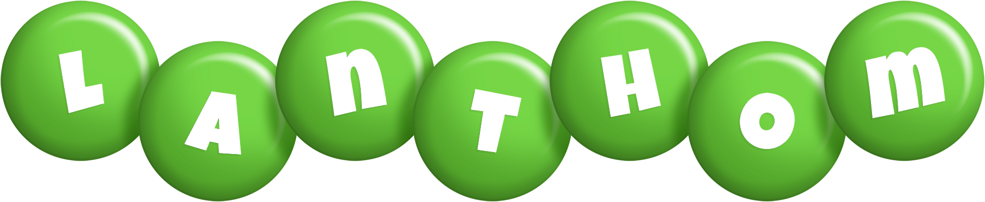 Lanthom candy-green logo